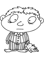 A coloring page of little monsters